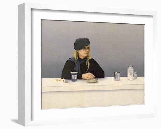 Woman in a Coffee Shop, 1982-Max Ferguson-Framed Giclee Print