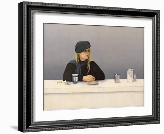 Woman in a Coffee Shop, 1982-Max Ferguson-Framed Giclee Print