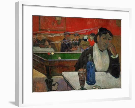 Woman in a Coffeehouse, Madame Ginoux in the Cafe De La Gare in Arles-Paul Gauguin-Framed Giclee Print