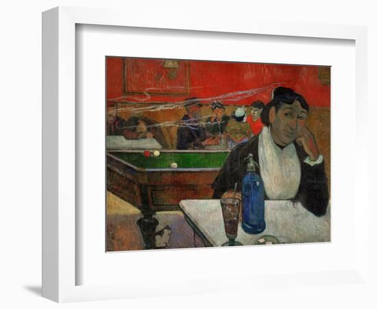 Woman in a Coffeehouse, Madame Ginoux in the Cafe De La Gare in Arles-Paul Gauguin-Framed Giclee Print