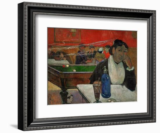 Woman in a Coffeehouse, Madame Ginoux in the Cafe De La Gare in Arles-Paul Gauguin-Framed Giclee Print