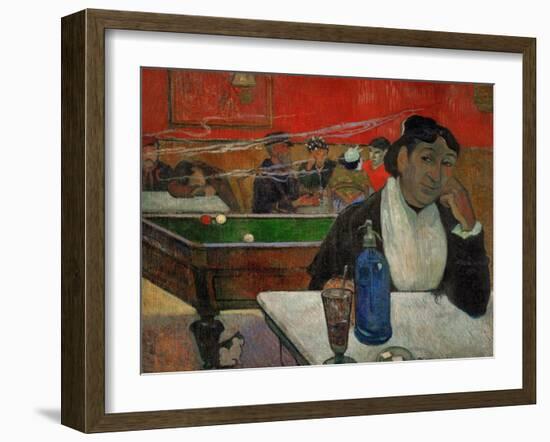 Woman in a Coffeehouse, Madame Ginoux in the Cafe De La Gare in Arles-Paul Gauguin-Framed Giclee Print