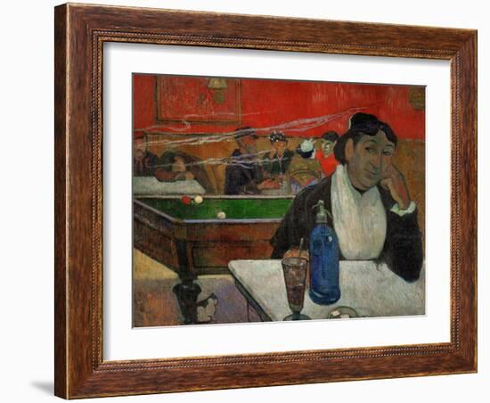 Woman in a Coffeehouse, Madame Ginoux in the Cafe De La Gare in Arles-Paul Gauguin-Framed Giclee Print