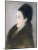 Woman in a Fur Coat in Profile, 1879-Edouard Manet-Mounted Giclee Print