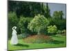 Woman in a Garden, 1867-Claude Monet-Mounted Giclee Print