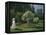 Woman in a Garden-Claude Monet-Framed Premier Image Canvas