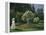 Woman in a Garden-Claude Monet-Framed Premier Image Canvas