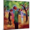 Woman in a Green Jacket, 1913-Auguste Macke-Mounted Giclee Print