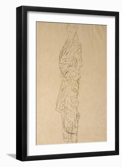 Woman in a Kimono-Gustav Klimt-Framed Giclee Print