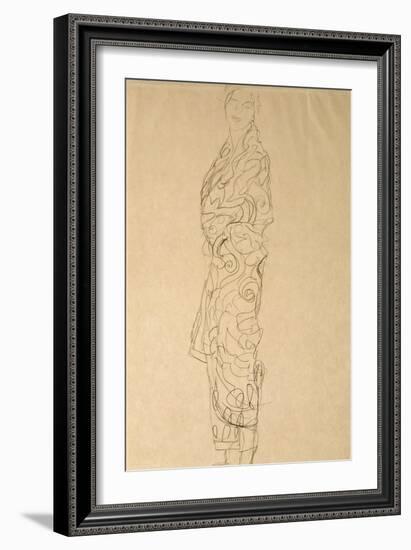 Woman in a Kimono-Gustav Klimt-Framed Giclee Print