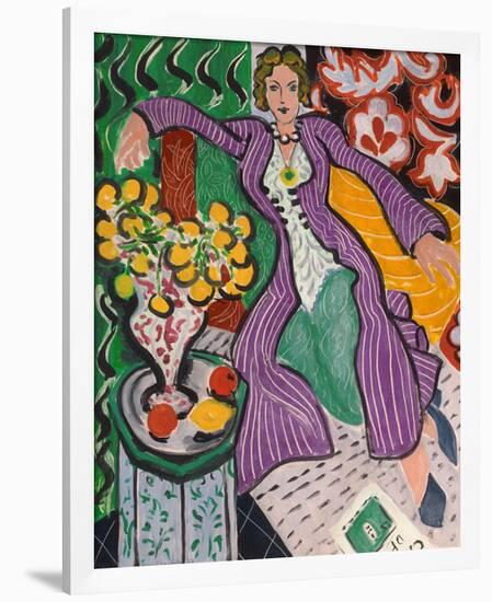 Woman in a Purple Coat, 1937-Henri Matisse-Framed Premium Giclee Print