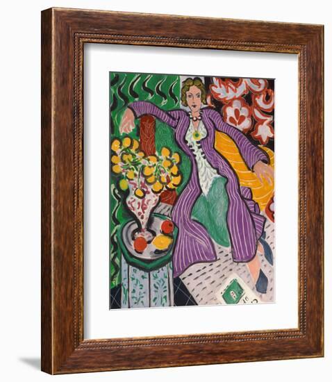 Woman in a Purple Coat, 1937-Henri Matisse-Framed Giclee Print