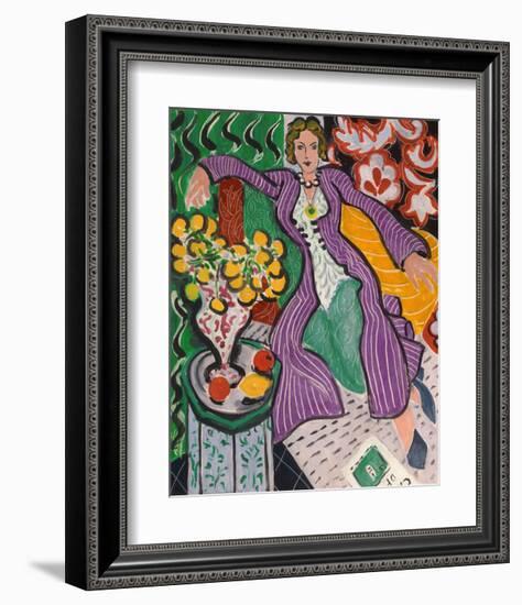 Woman in a Purple Coat, 1937-Henri Matisse-Framed Giclee Print