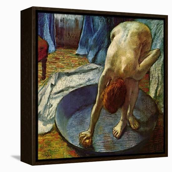 Woman in a Tub, 1886-Edgar Degas-Framed Premier Image Canvas