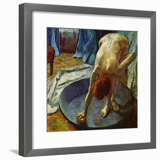 Woman in a Tub, 1886-Edgar Degas-Framed Giclee Print