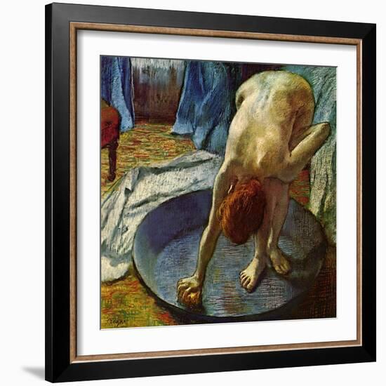 Woman in a Tub, 1886-Edgar Degas-Framed Giclee Print