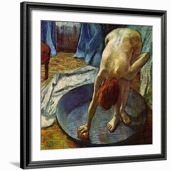 Woman in a Tub, 1886-Edgar Degas-Framed Giclee Print