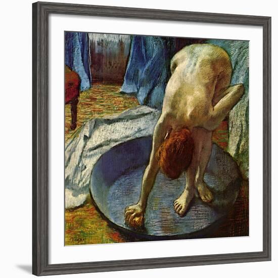 Woman in a Tub, 1886-Edgar Degas-Framed Giclee Print