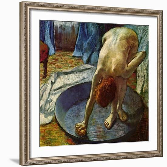 Woman in a Tub, 1886-Edgar Degas-Framed Giclee Print