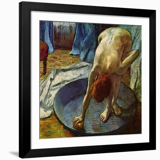 Woman in a Tub, 1886-Edgar Degas-Framed Giclee Print