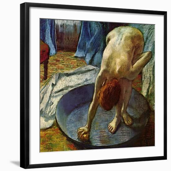 Woman in a Tub, 1886-Edgar Degas-Framed Giclee Print