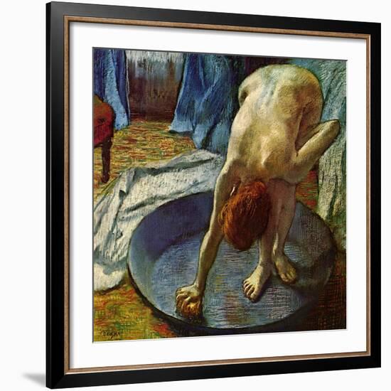 Woman in a Tub, 1886-Edgar Degas-Framed Giclee Print