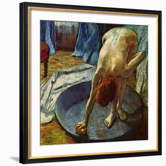 Woman in a Tub, 1886-Edgar Degas-Framed Giclee Print