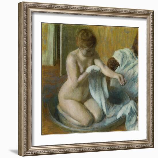 Woman in a Tub-Edgar Degas-Framed Giclee Print