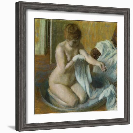 Woman in a Tub-Edgar Degas-Framed Giclee Print