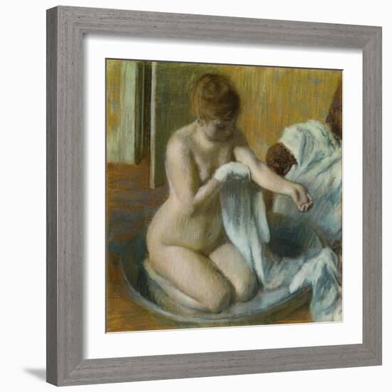 Woman in a Tub-Edgar Degas-Framed Giclee Print