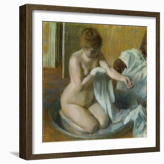 Woman in a Tub-Edgar Degas-Framed Giclee Print