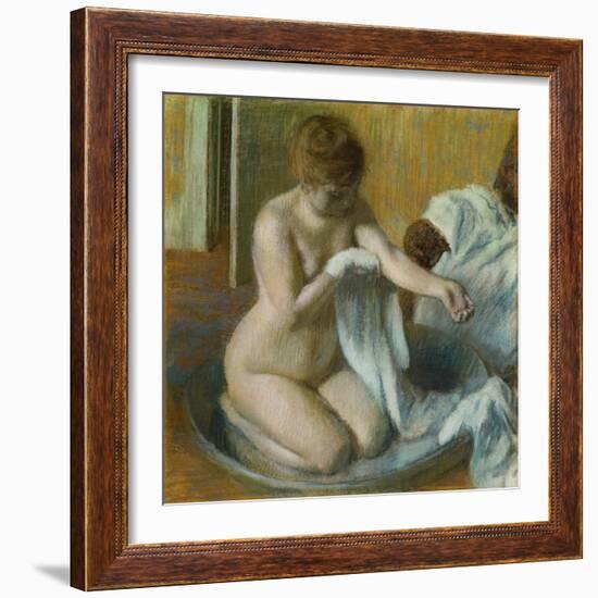 Woman in a Tub-Edgar Degas-Framed Giclee Print