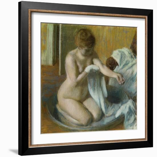 Woman in a Tub-Edgar Degas-Framed Giclee Print