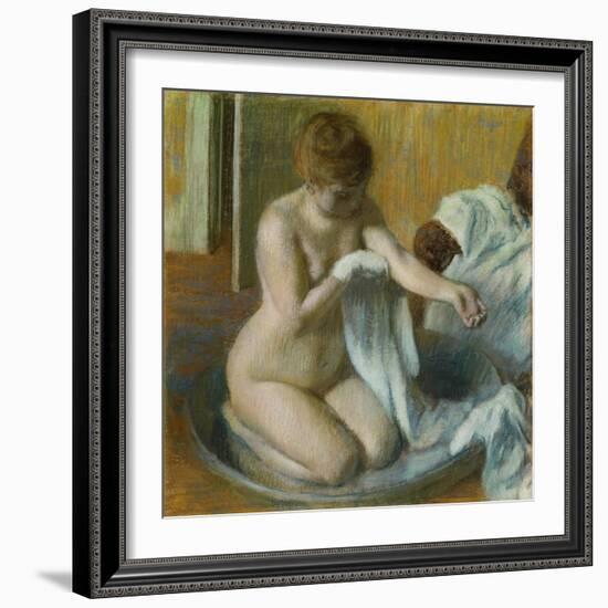 Woman in a Tub-Edgar Degas-Framed Giclee Print