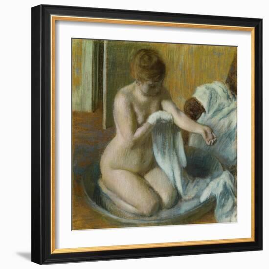 Woman in a Tub-Edgar Degas-Framed Giclee Print