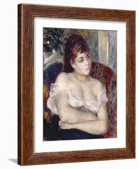 Woman in an Armchair, 1874-Pierre-Auguste Renoir-Framed Giclee Print