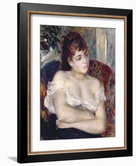 Woman in an Armchair, 1874-Pierre-Auguste Renoir-Framed Giclee Print
