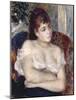 Woman in an Armchair, 1874-Pierre-Auguste Renoir-Mounted Giclee Print