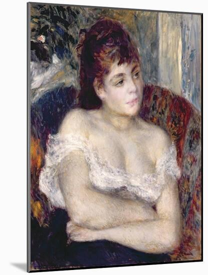 Woman in an Armchair, 1874-Pierre-Auguste Renoir-Mounted Giclee Print