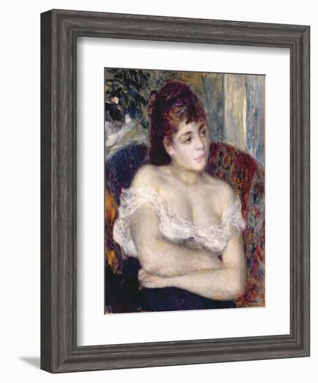 Woman in an Armchair, 1874-Pierre-Auguste Renoir-Framed Giclee Print