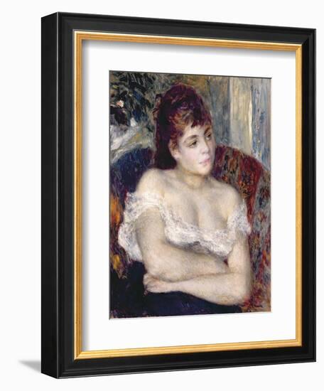 Woman in an Armchair, 1874-Pierre-Auguste Renoir-Framed Giclee Print