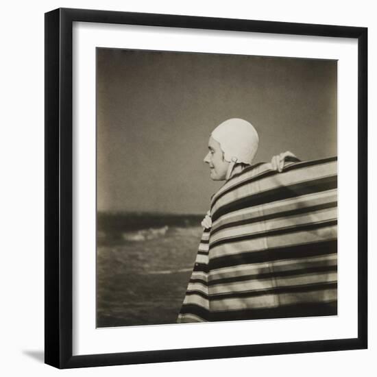 Woman in Bathing Cap-Curtis Moffat-Framed Giclee Print