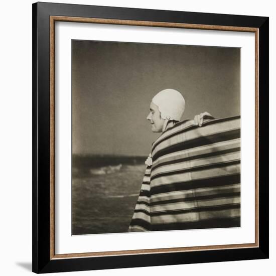 Woman in Bathing Cap-Curtis Moffat-Framed Giclee Print