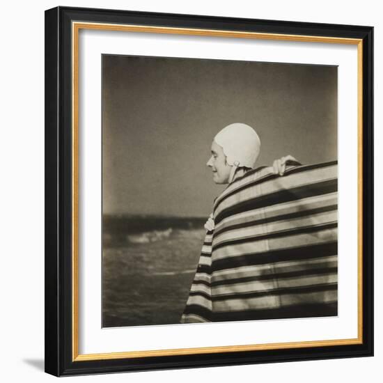 Woman in Bathing Cap-Curtis Moffat-Framed Giclee Print