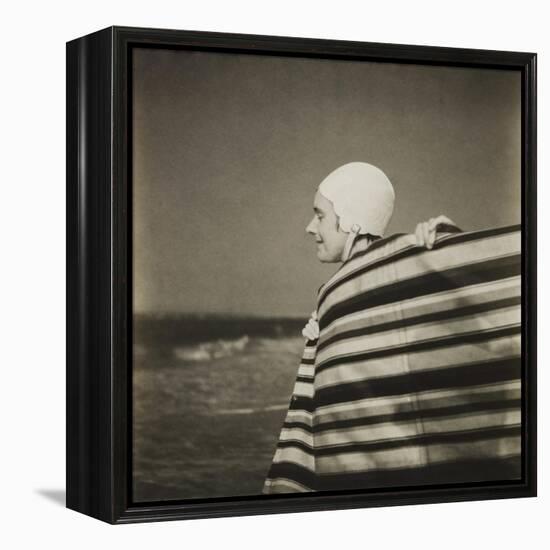 Woman in Bathing Cap-Curtis Moffat-Framed Premier Image Canvas