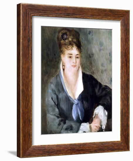 Woman in Black, 1876-Pierre-Auguste Renoir-Framed Giclee Print