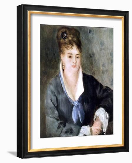 Woman in Black, 1876-Pierre-Auguste Renoir-Framed Giclee Print