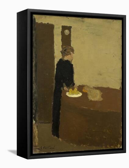 Woman in Black, c.1891-Edouard Vuillard-Framed Premier Image Canvas