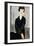 Woman in Black Dress-Amedeo Modigliani-Framed Giclee Print