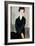 Woman in Black Dress-Amedeo Modigliani-Framed Giclee Print